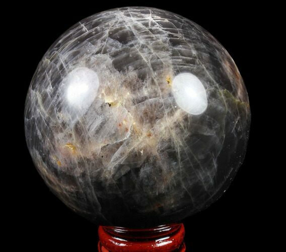 Polished, Black Moonstone Sphere - Madagascar #78945